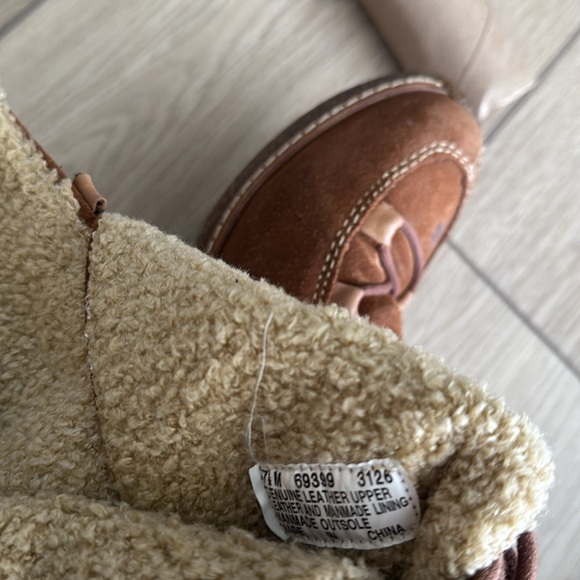 Y2K Timberland MOORELAND HOLLACE Women 7.5 Tall Lace Up Suede Leather Boots - Picture 11 of 12